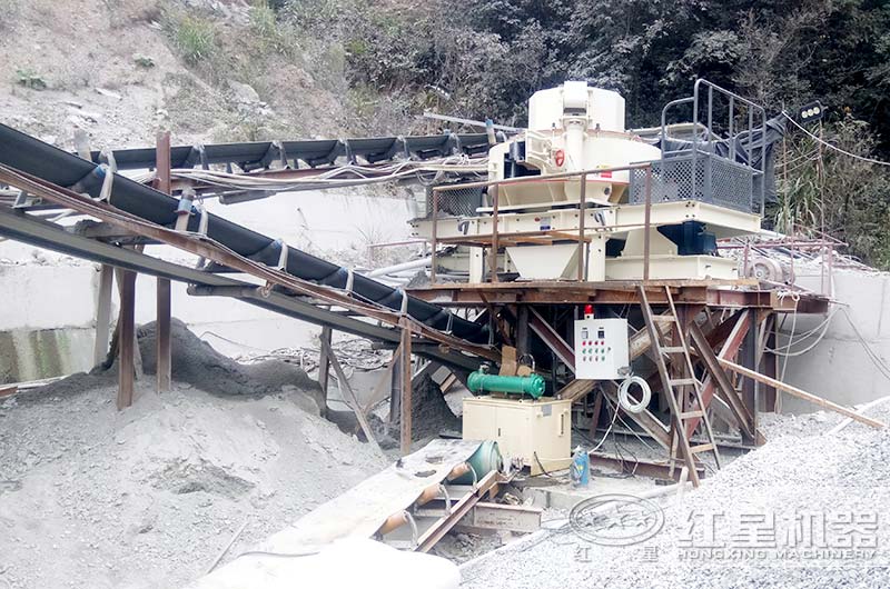 機(jī)制砂生產(chǎn)線現(xiàn)場