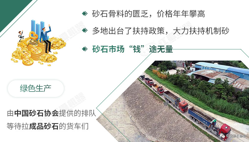 砂石市場稀缺，供不應求