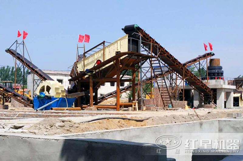 山沙生產清洗現(xiàn)場